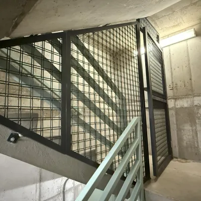 Custom Metal Enclosure for Stairwell