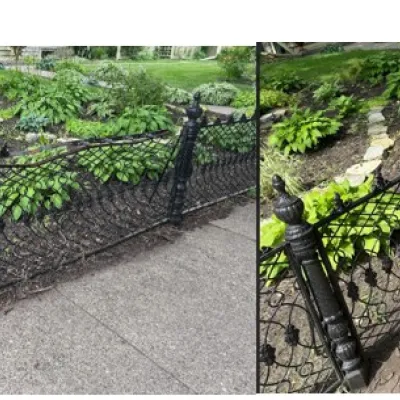Fence Repair Before and After